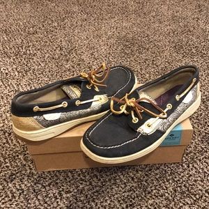 Sperry top-sider-Navy , gold